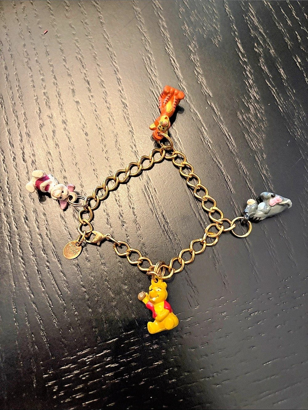 Disney Winnie the Pooh and Friends Gold-Tone Charm Bracelet